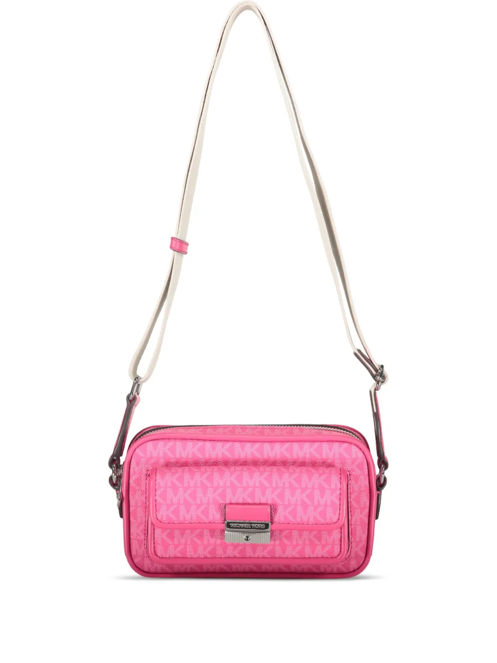 Michael Kors Bradshaw schoudertas met monogram en omslag Roze