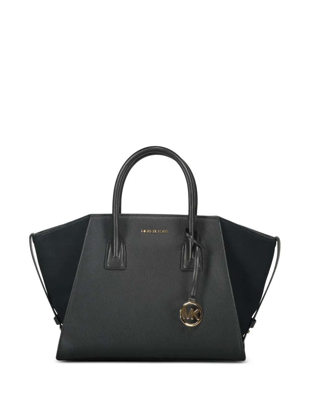 Michael Kors Avril leren shopper met rits aan de bovenkant Zwart