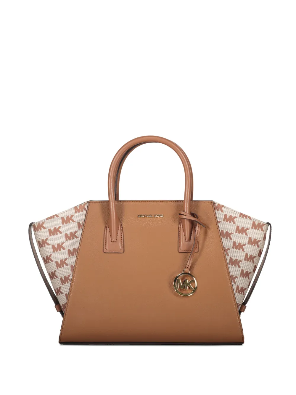 Michael Kors Avril leather logo-plaque tote bag Bruin