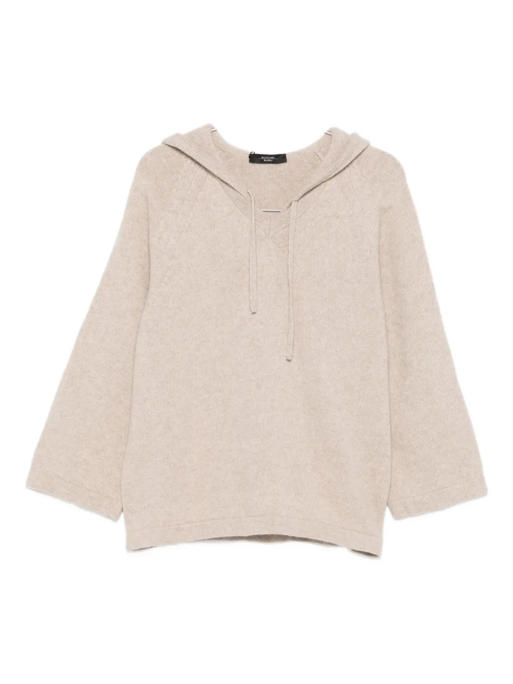 Weekend Max Mara Hooded Knitted Sweater In Pink
