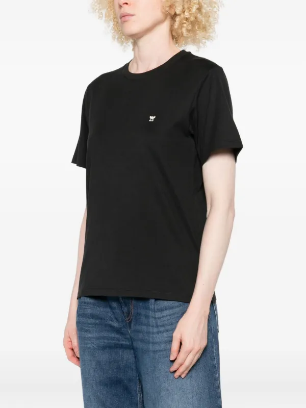 MaxMara ロゴ入り 黒 Tシャツ Weekend Max Mara ロゴ Tシャツ | ブラック | FARFETCH JP
