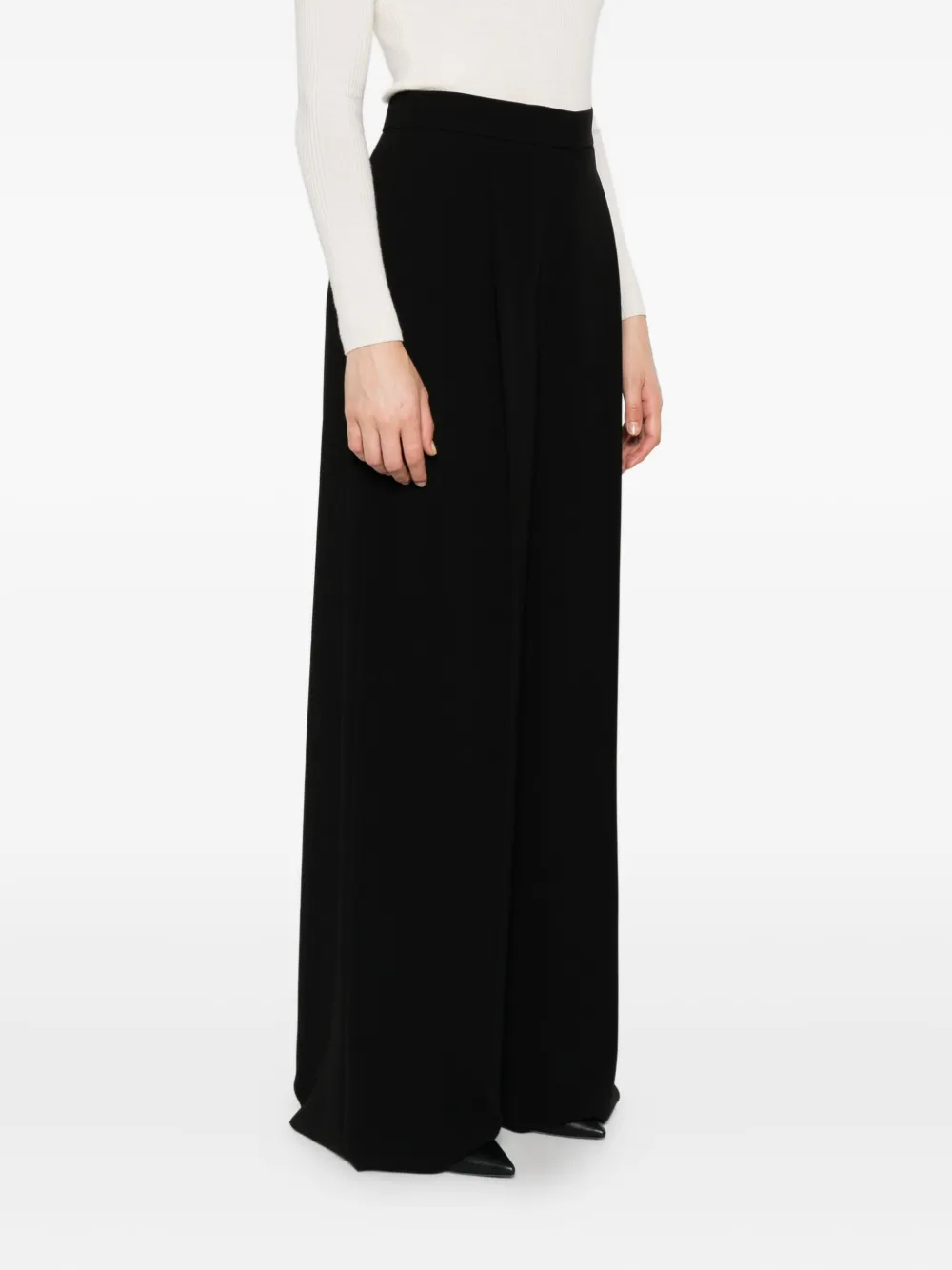 Max Mara high-waisted trousers Zwart