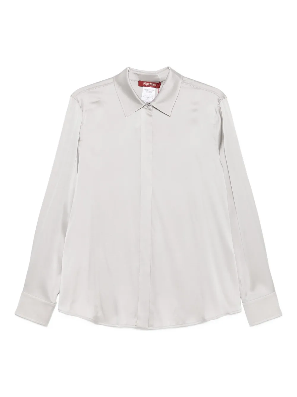 Max Mara camisa de seda | gris | Image 1
