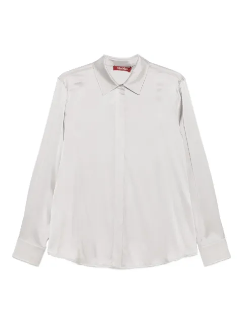 Max Mara chemise en soie à coupe stretch