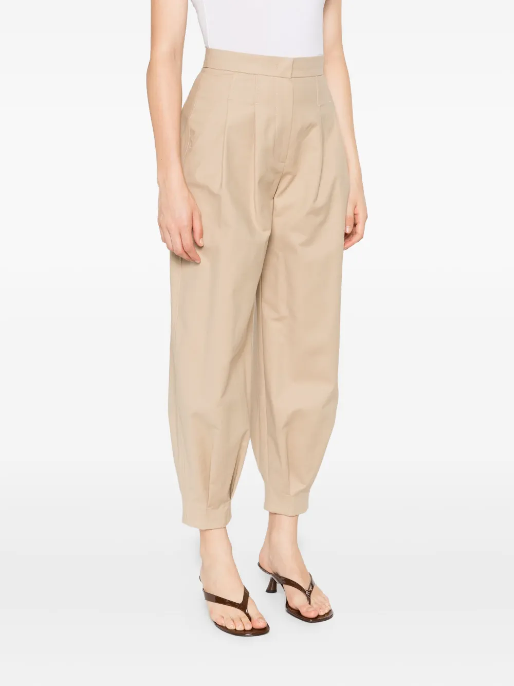 Max Mara Geplooide broek Beige