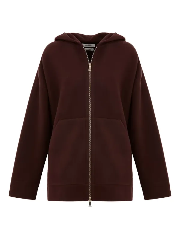 Max Mara ジップアップ ニットパーカー | レッド | FARFETCH JP