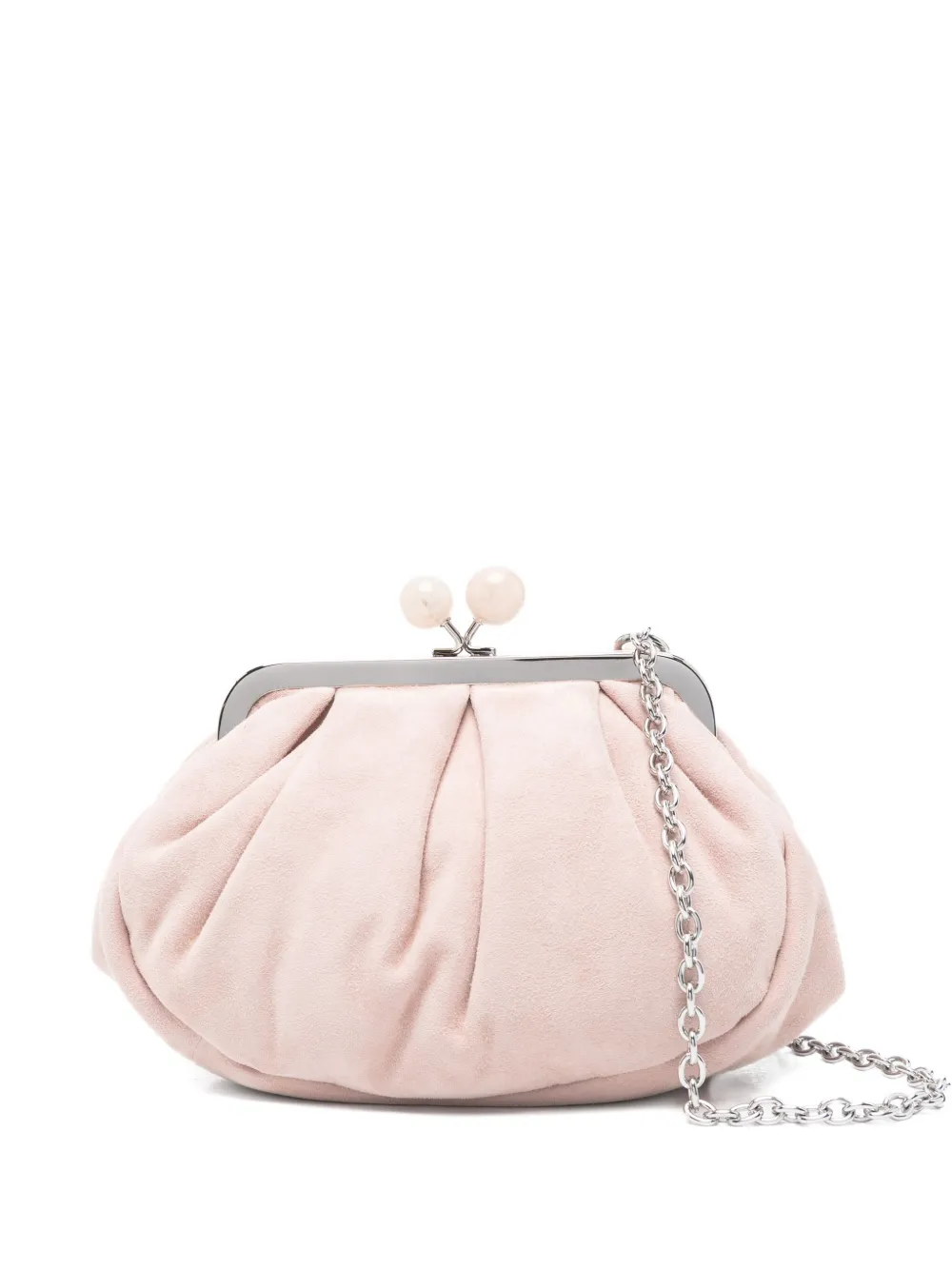pleated clasp shoulder bag
