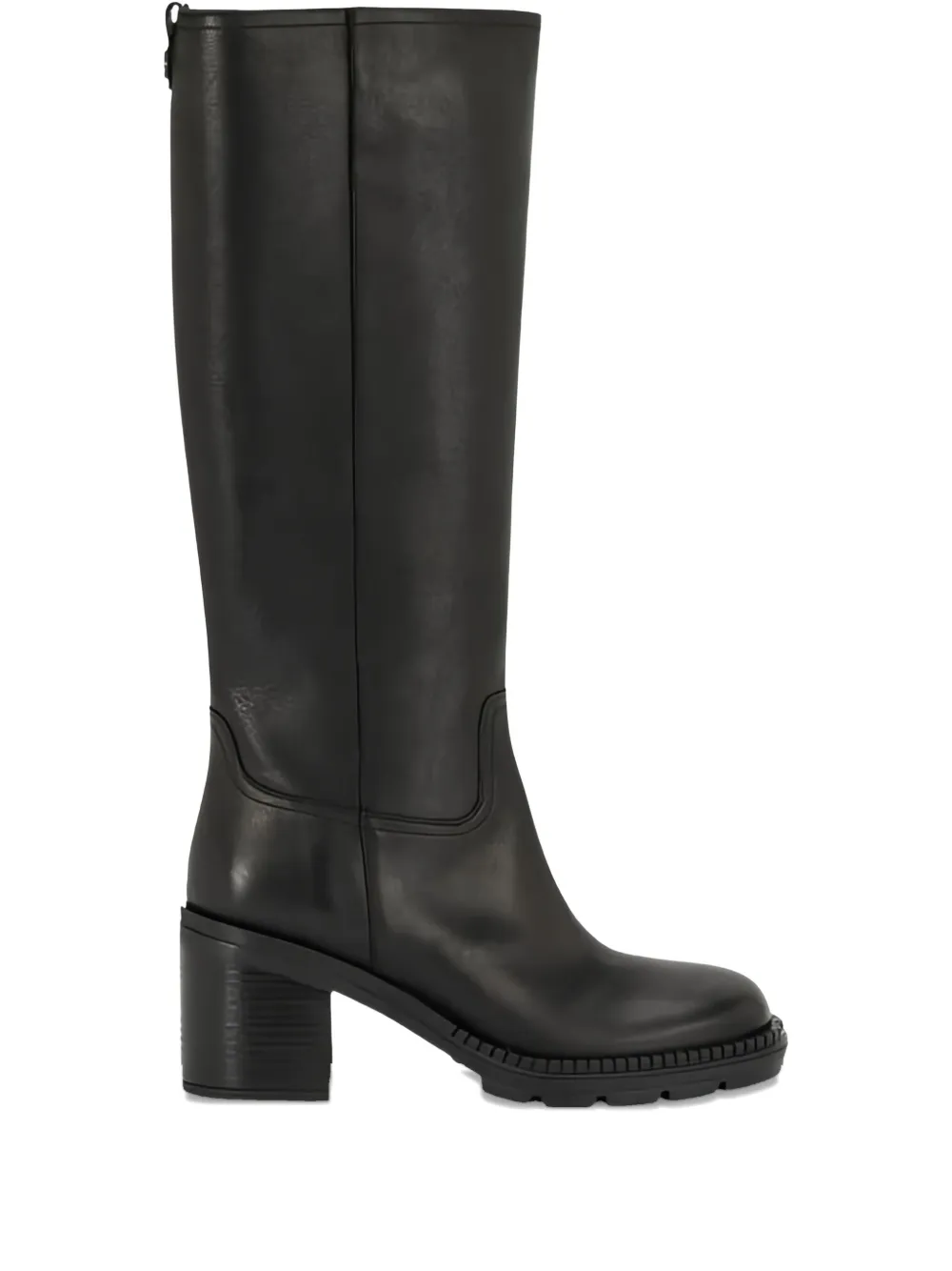 Casadei 80mm block-heel boots Zwart