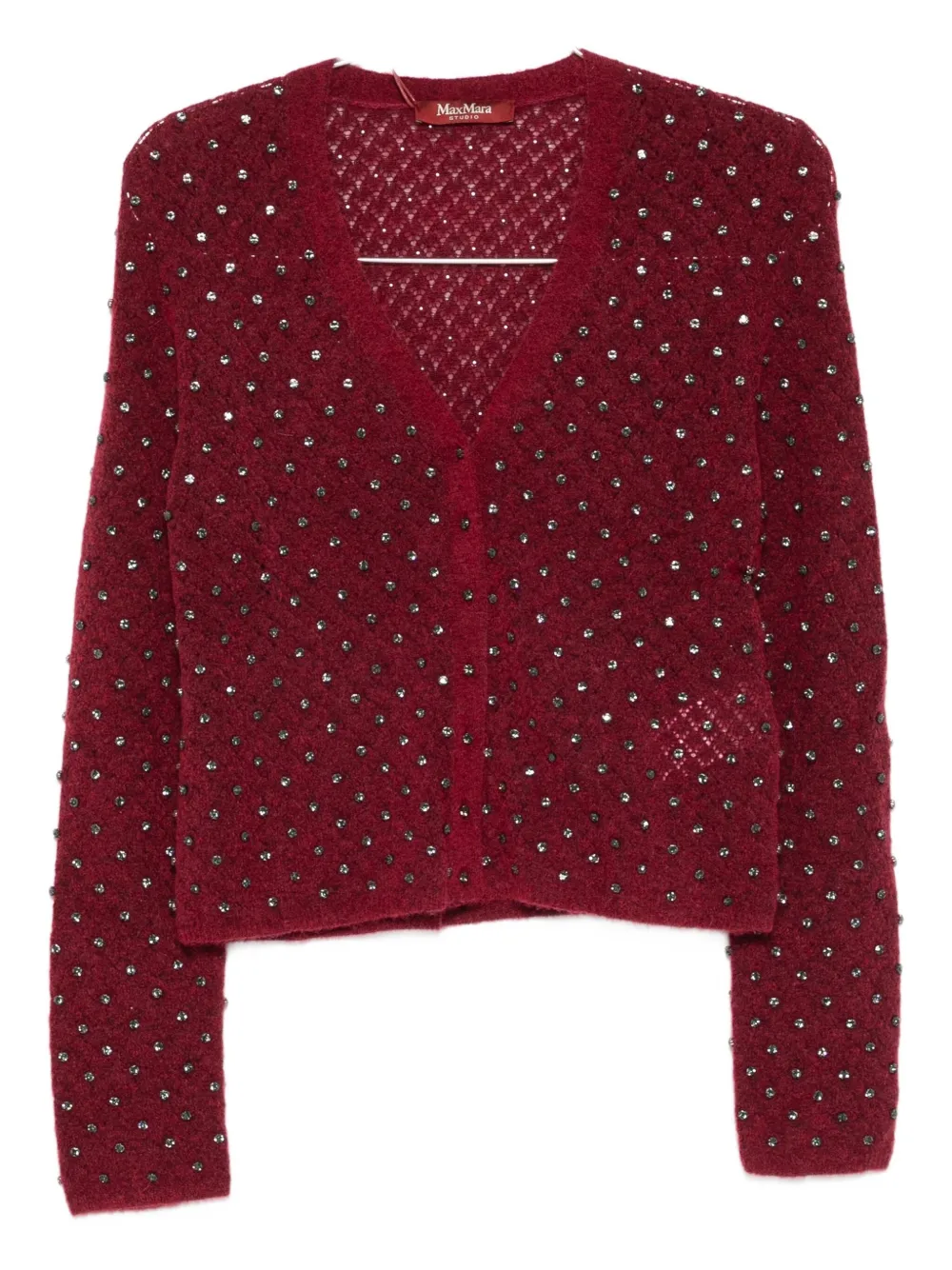Max Mara Once Cardigan In Red