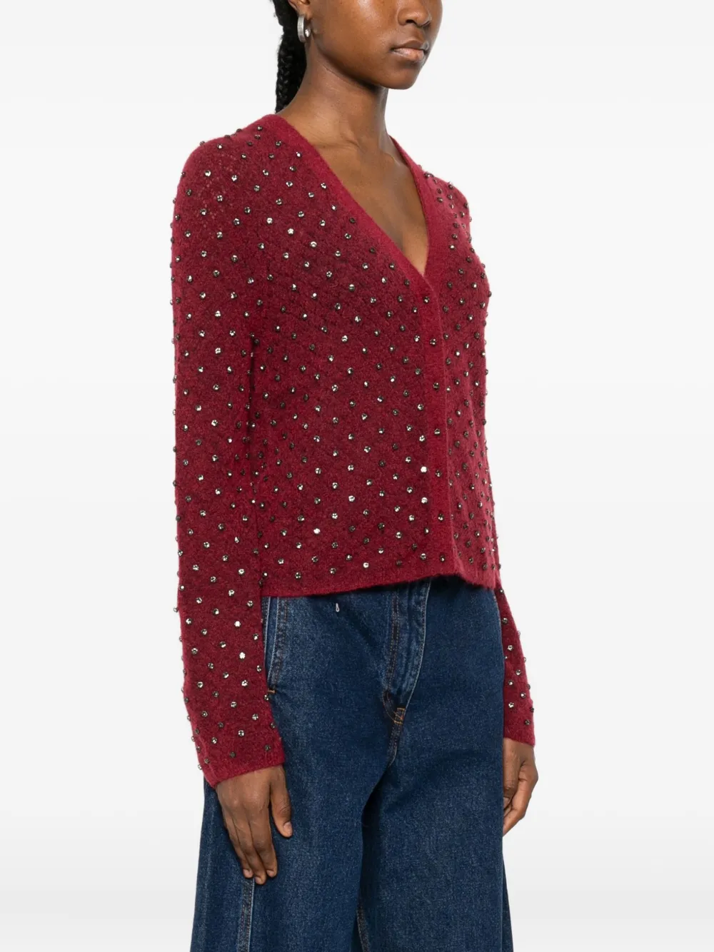 Max Mara Once Cardigan In Red