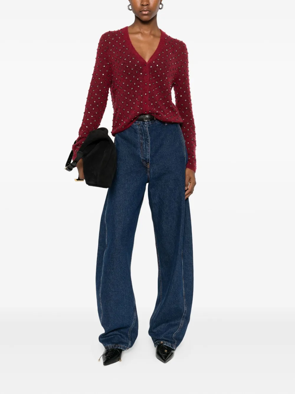 Max Mara Once Cardigan In Red