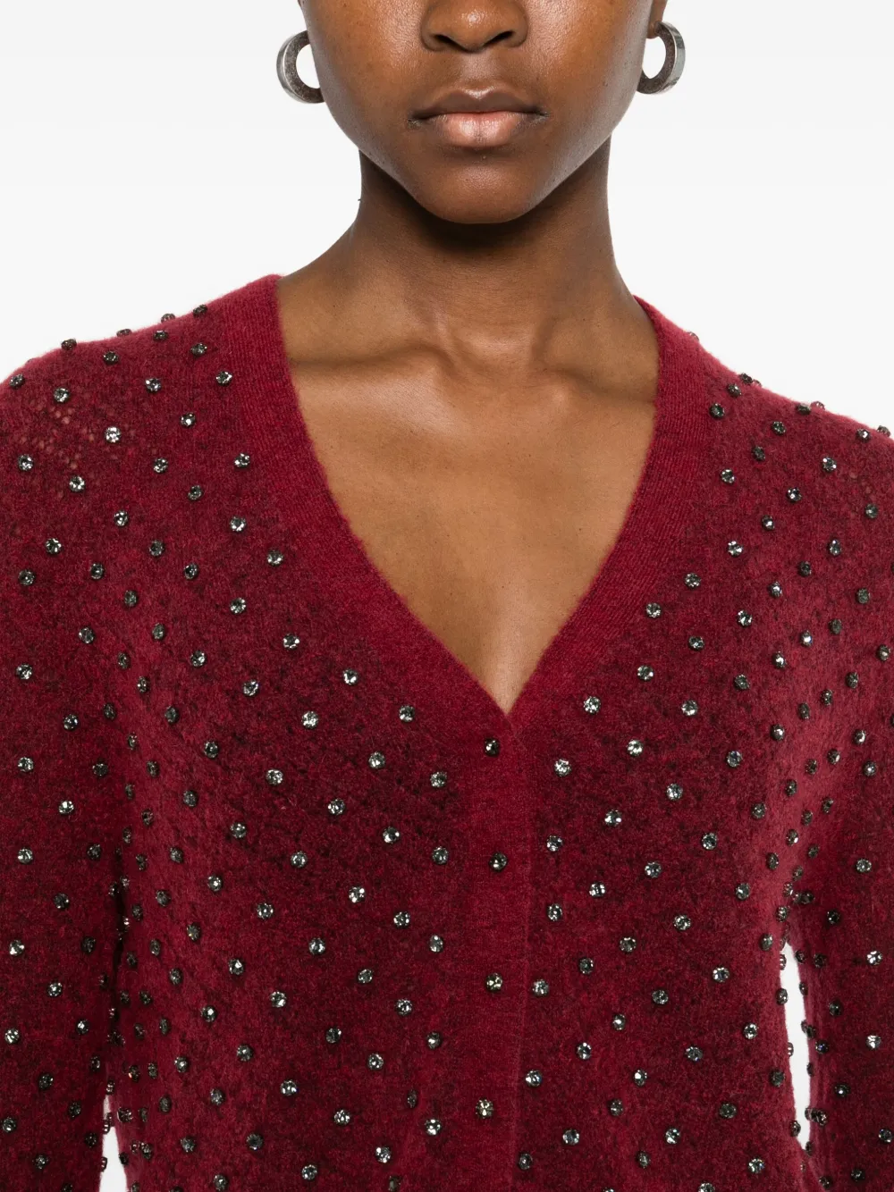 Max Mara Once Cardigan In Red