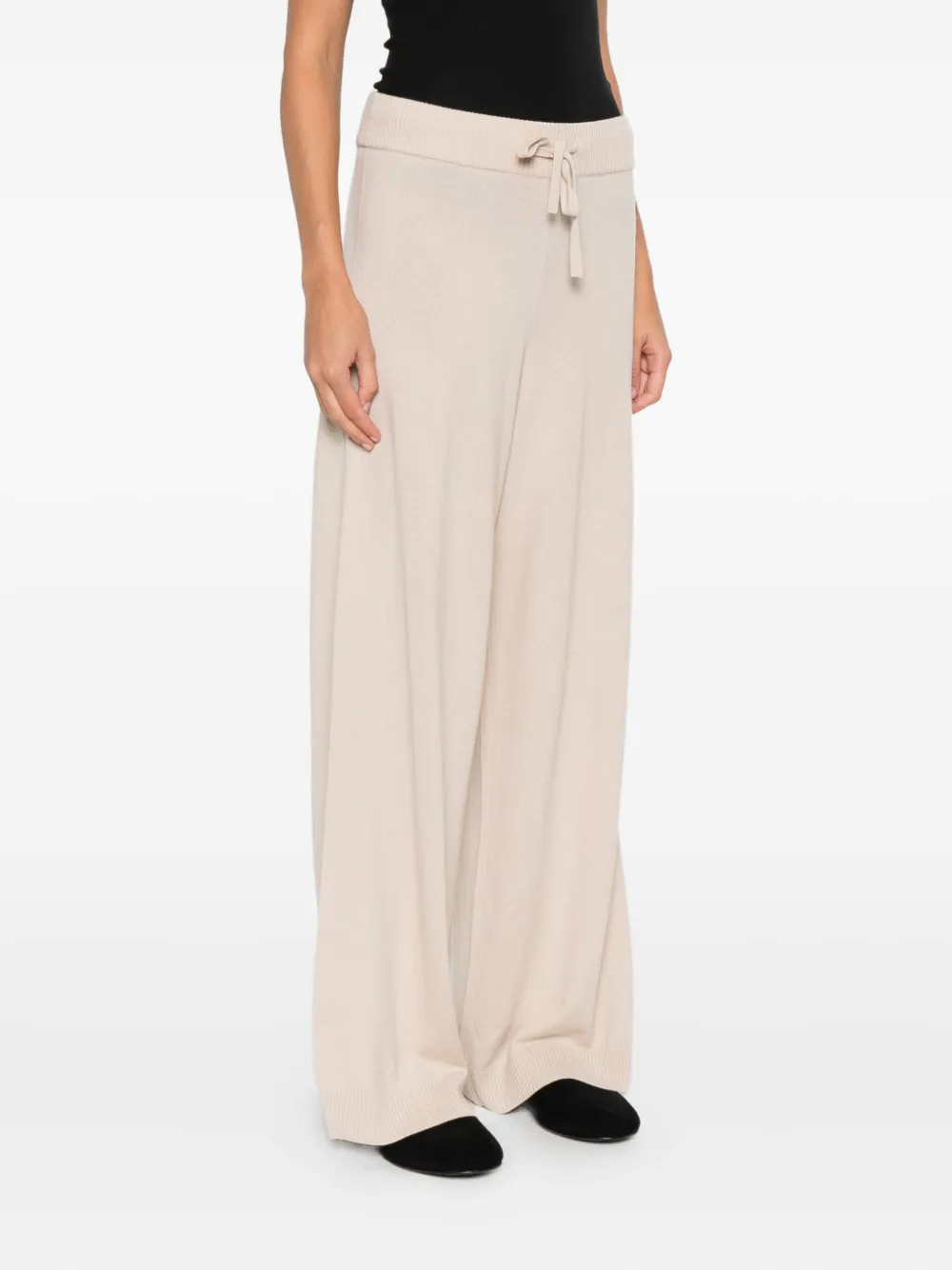Weekend Max Mara Cashmere-blend Trousers In Neutral
