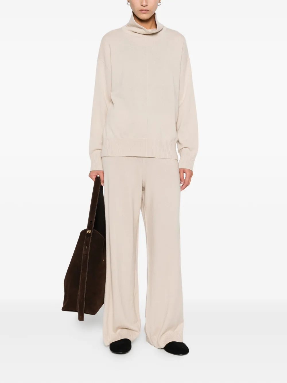 Weekend Max Mara cashmere-blend trousers - Beige
