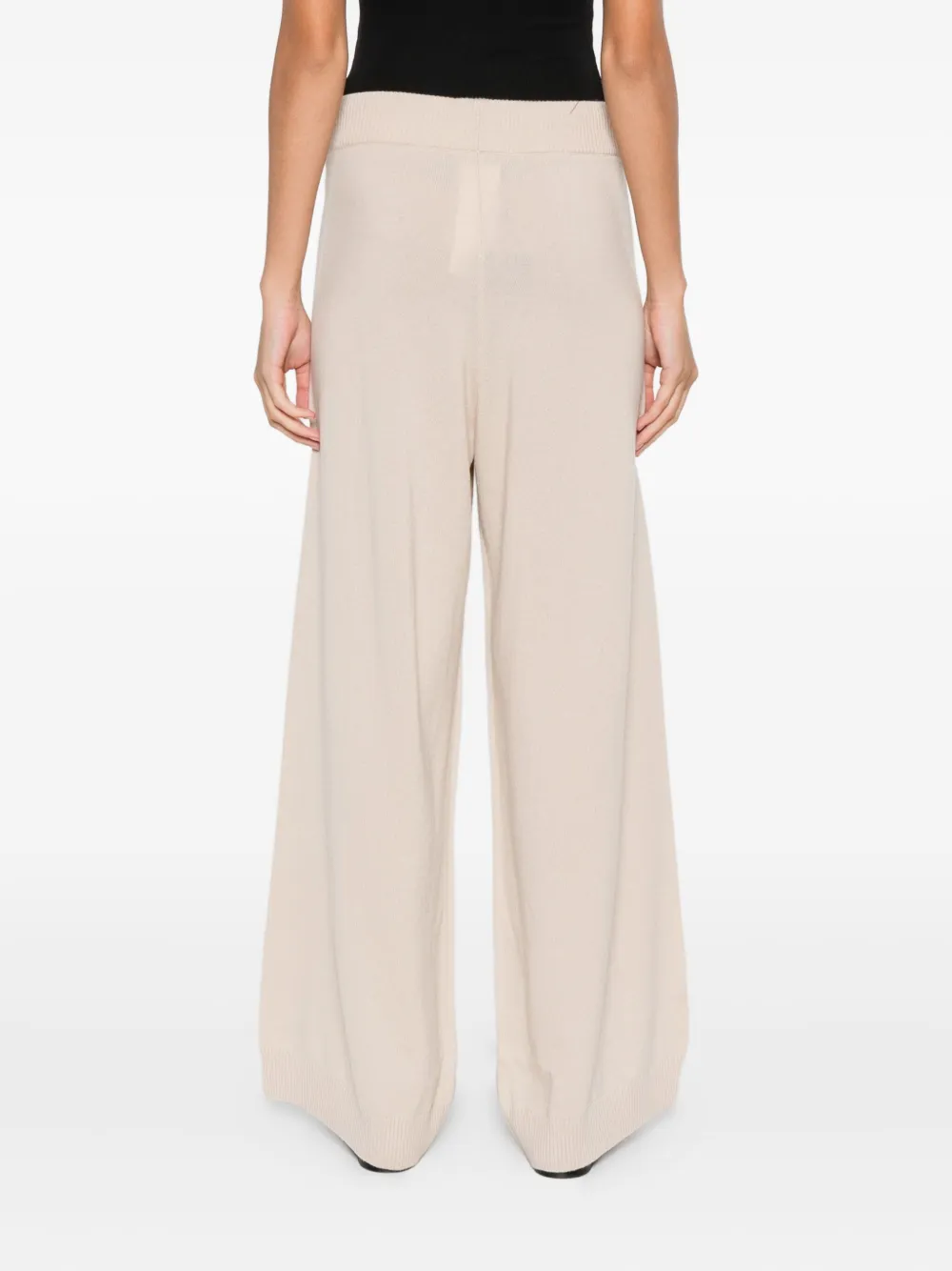 Weekend Max Mara Cashmere-blend Trousers In Neutral