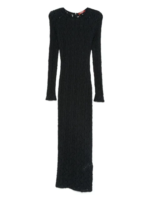 Max Mara long-sleeve textured dress