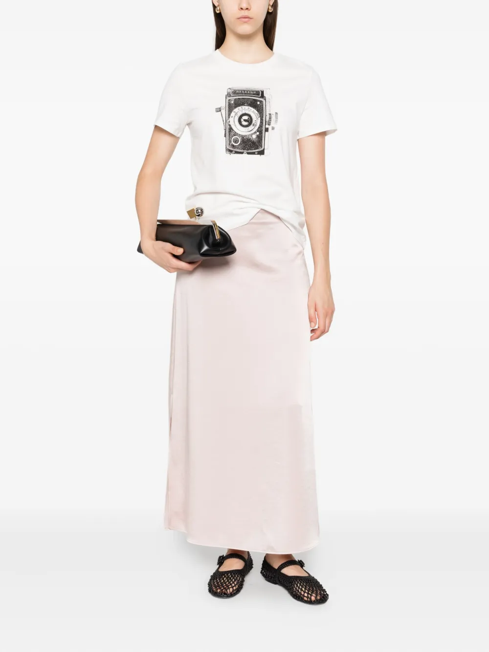 Weekend Max Mara T-shirt met grafische print Wit