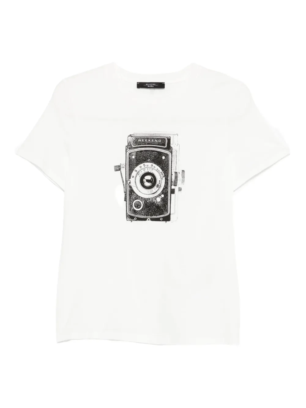 Weekend Max Mara T-shirt met grafische print Wit