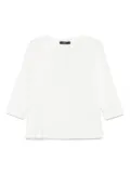 Weekend Max Mara three-quarter sleeve crew-neck top - White