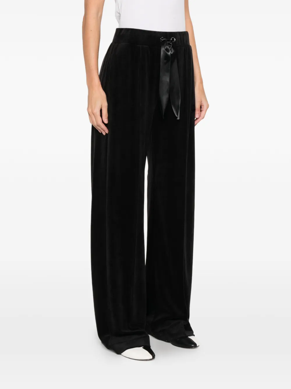 Marina Rinaldi Garian Drawstring Track Pants In Black
