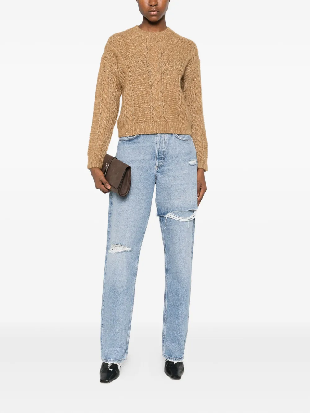 Max Mara Crasso Sweater In Brown
