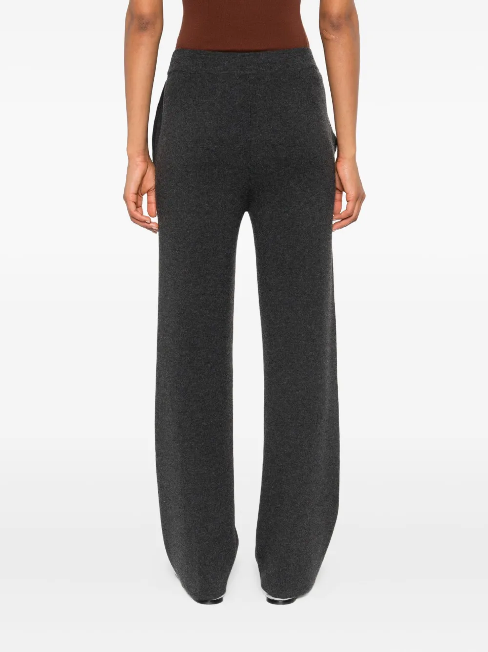 Max Mara flat-front side-pocket trousers Grijs