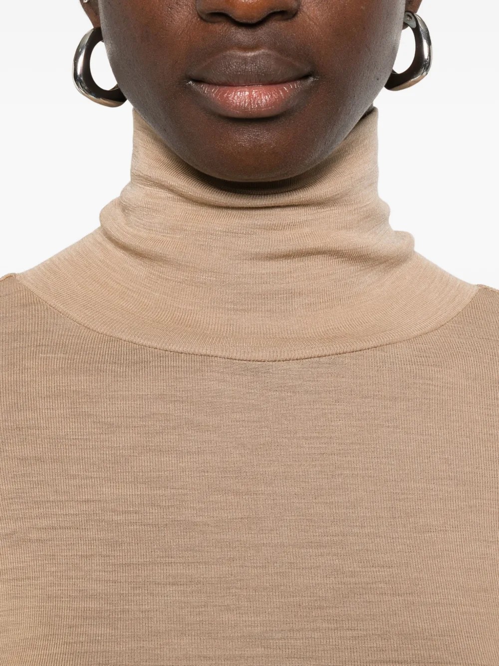 Weekend Max Mara Roll-neck Long-sleeve Top In Multi