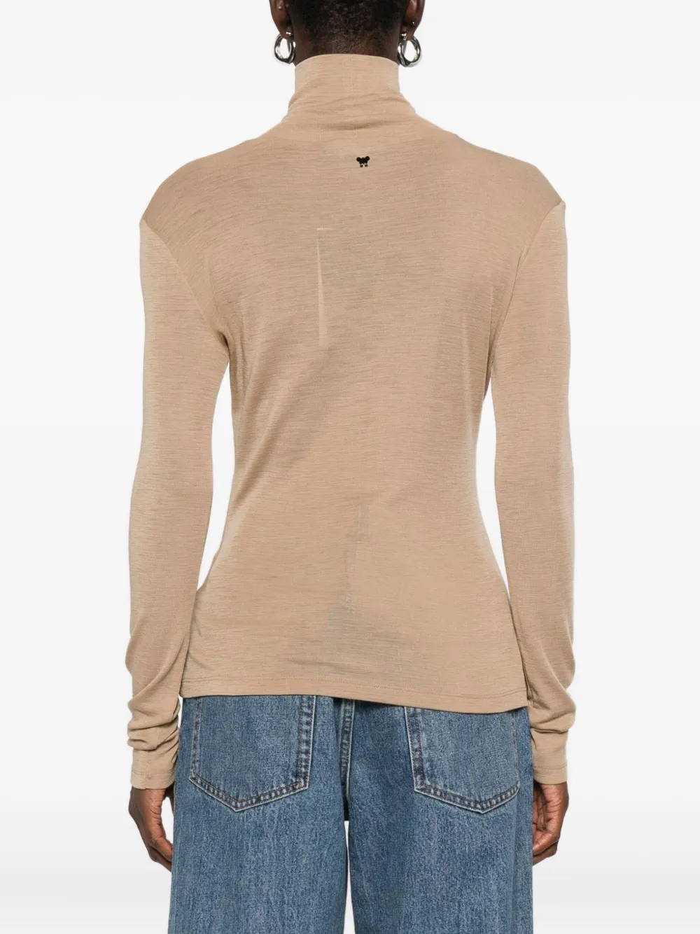 Weekend Max Mara Roll-neck Long-sleeve Top In Multi