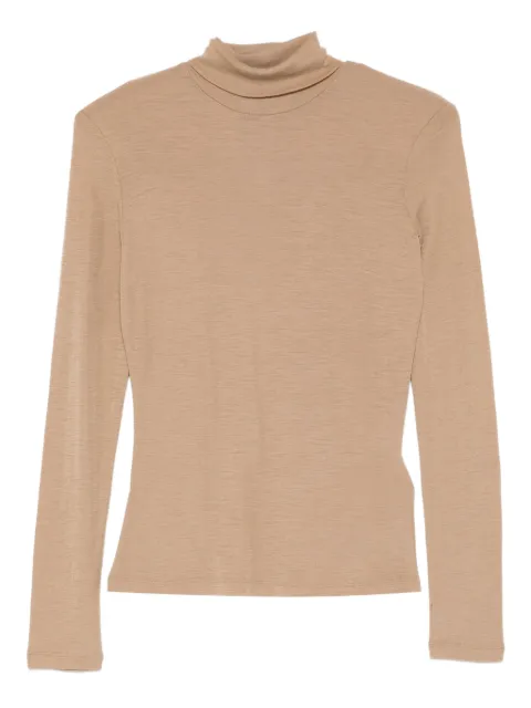 Weekend Max Mara top manga larga con cuello vuelto