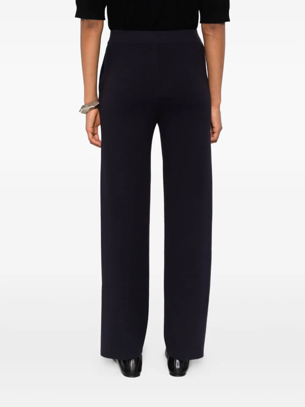 Max Mara side-pocket straight trousers Blauw