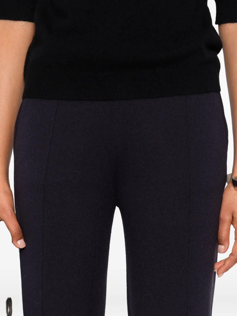 Max Mara side-pocket straight trousers Blauw