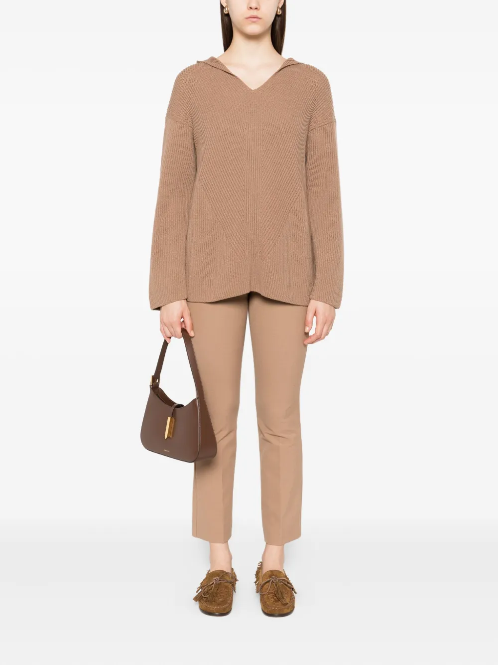'S Max Mara Felice cropped broek Bruin