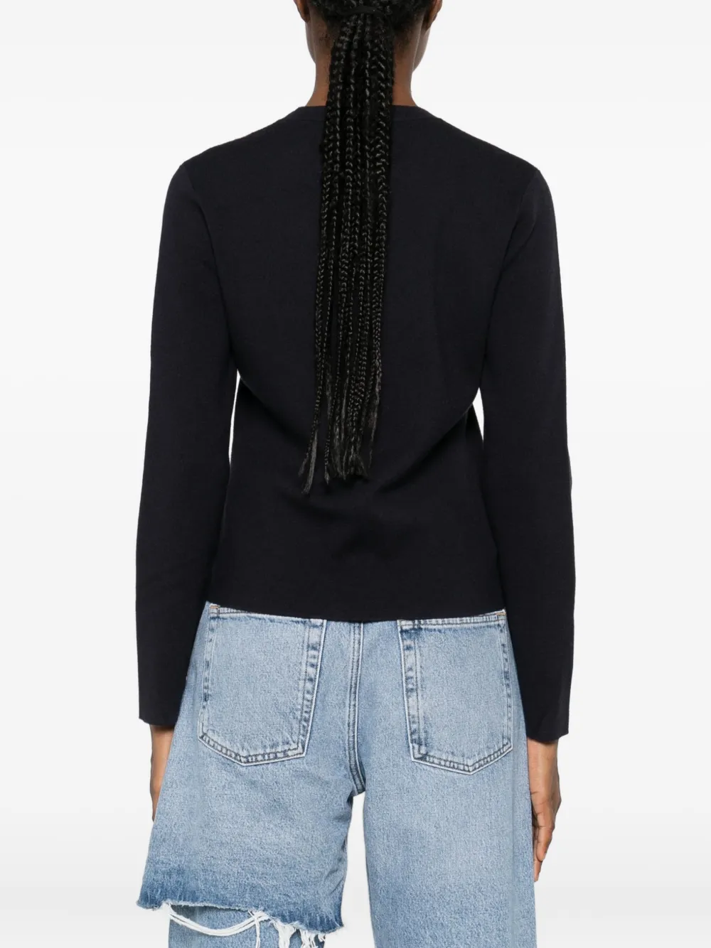 Max Mara Crew-neck Sweater In Blue