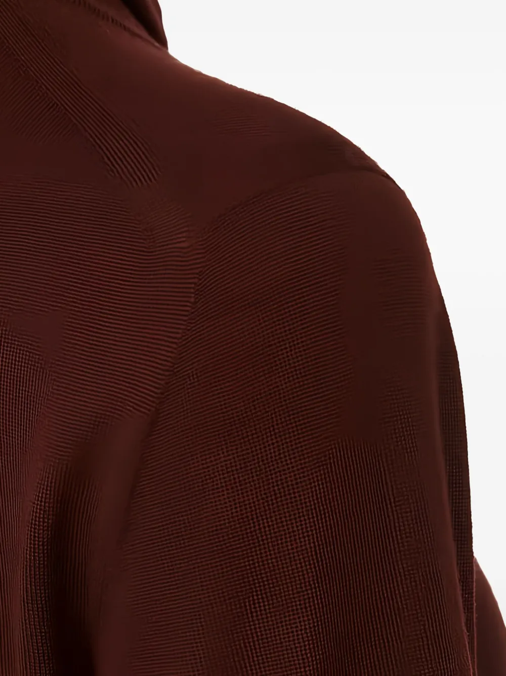 Max Mara Wool Knit Turtleneck Jumper In Burgundy