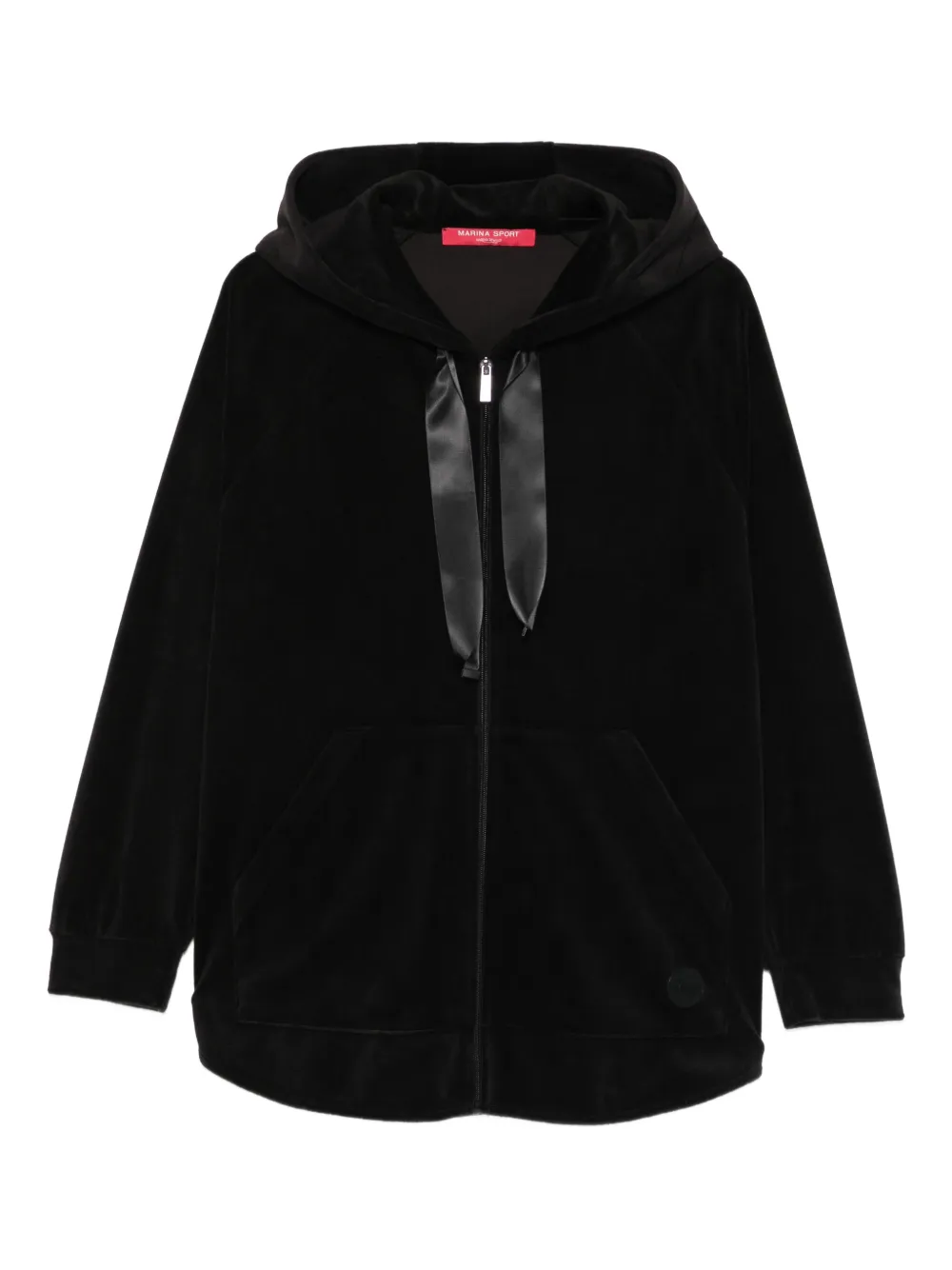 Marina Rinaldi Giano Zip-fastening Hoodie In Black