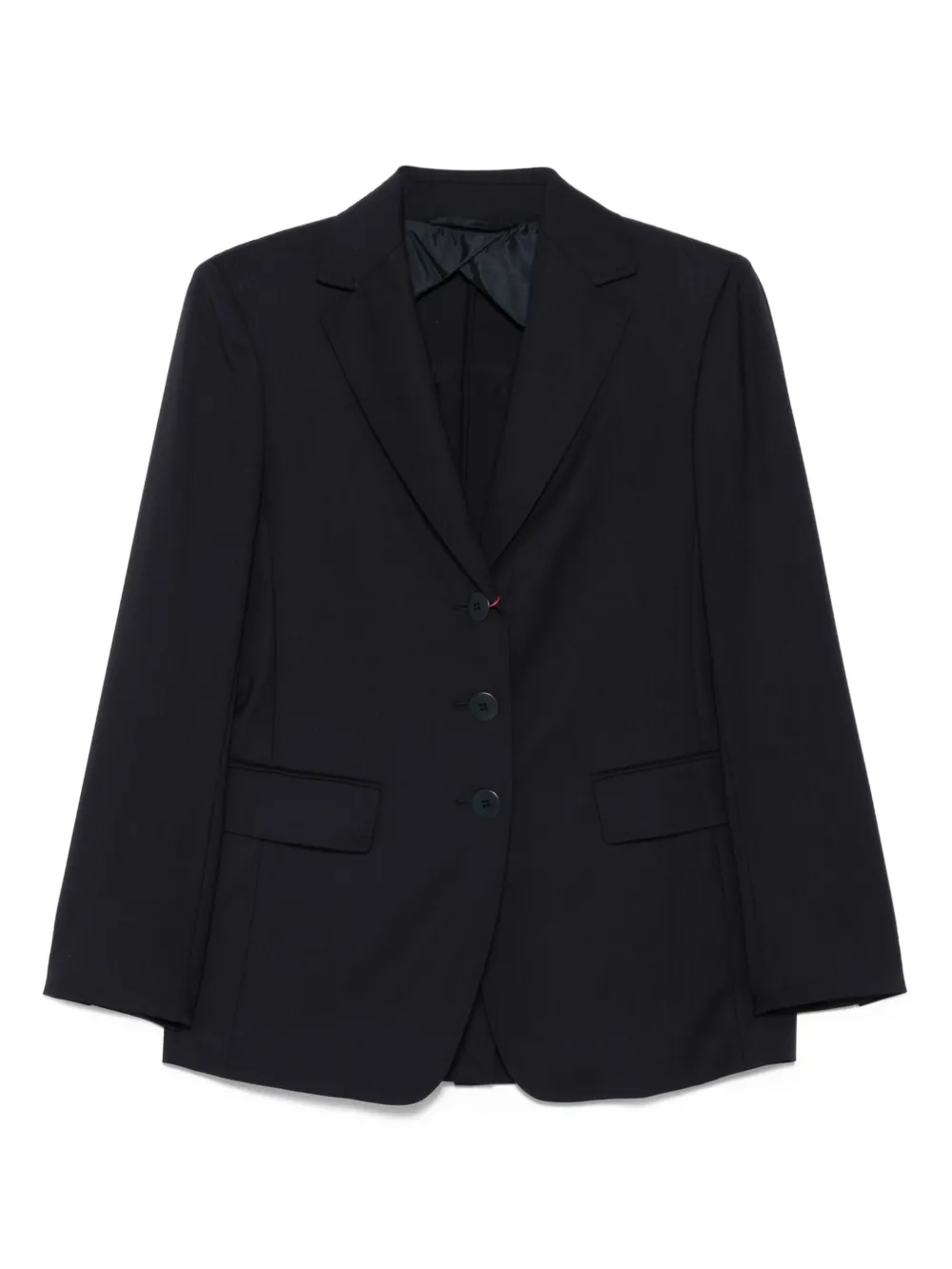 Max Mara three-button long-sleeved blazer Blauw