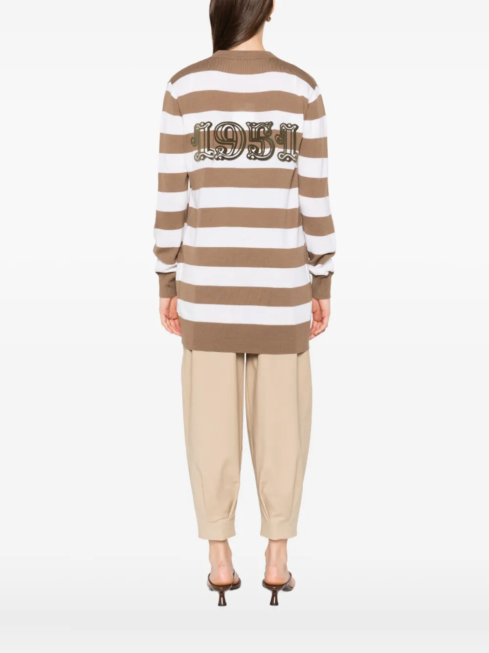 Max Mara Gestreept vest Bruin