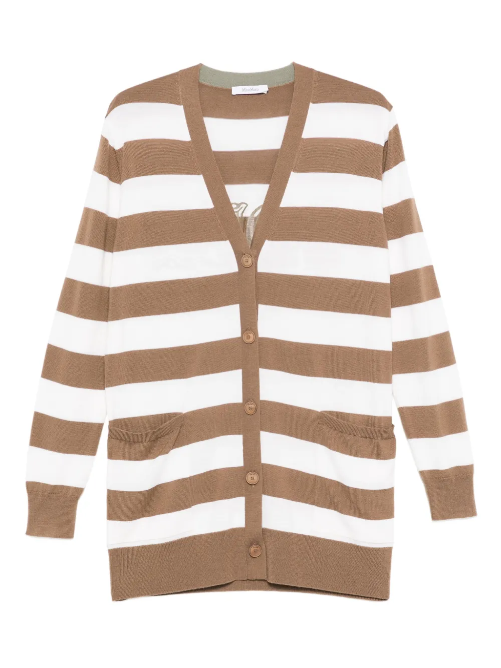 Max Mara Gestreept vest Bruin