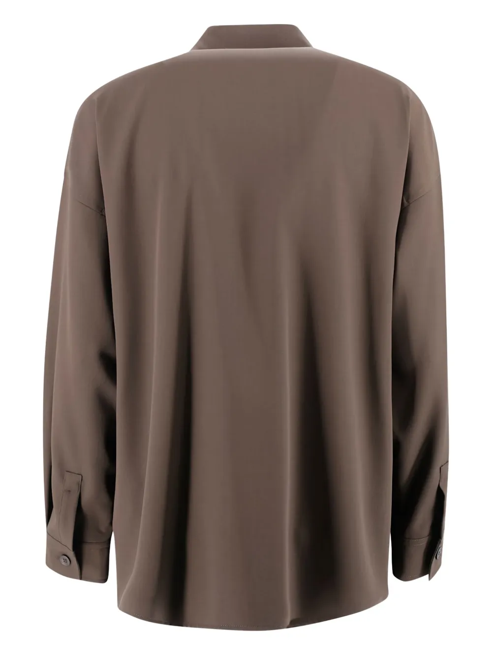 Weekend Max Mara Blouse van scheerwol met dubbele zak - Bruin