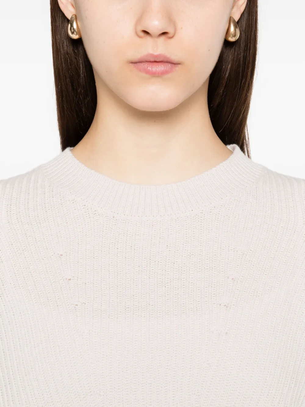 'S Max Mara Trui met geribbeld detail Beige