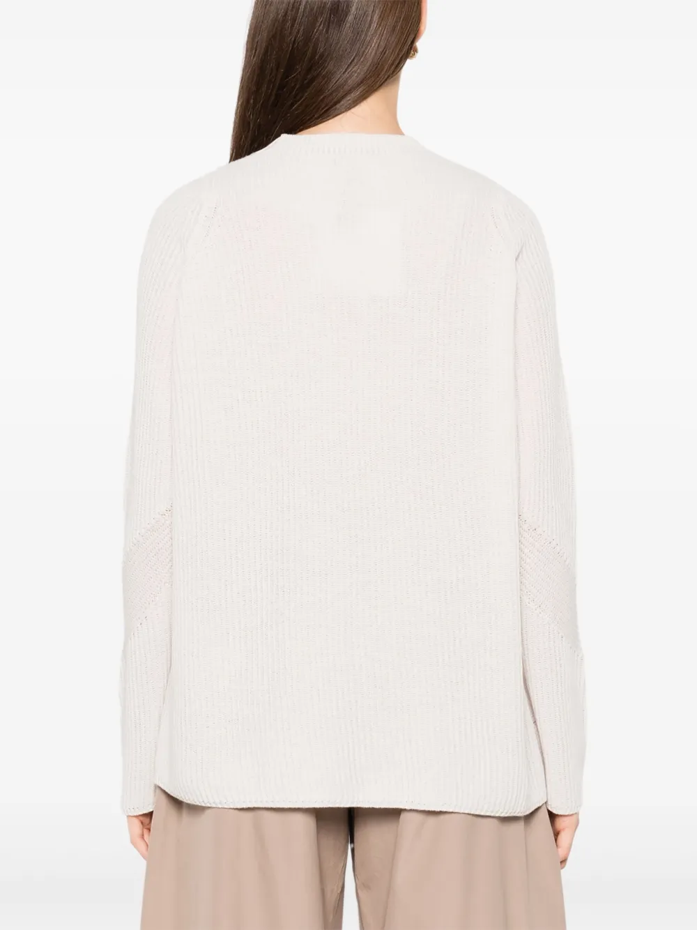 'S Max Mara Trui met geribbeld detail Beige