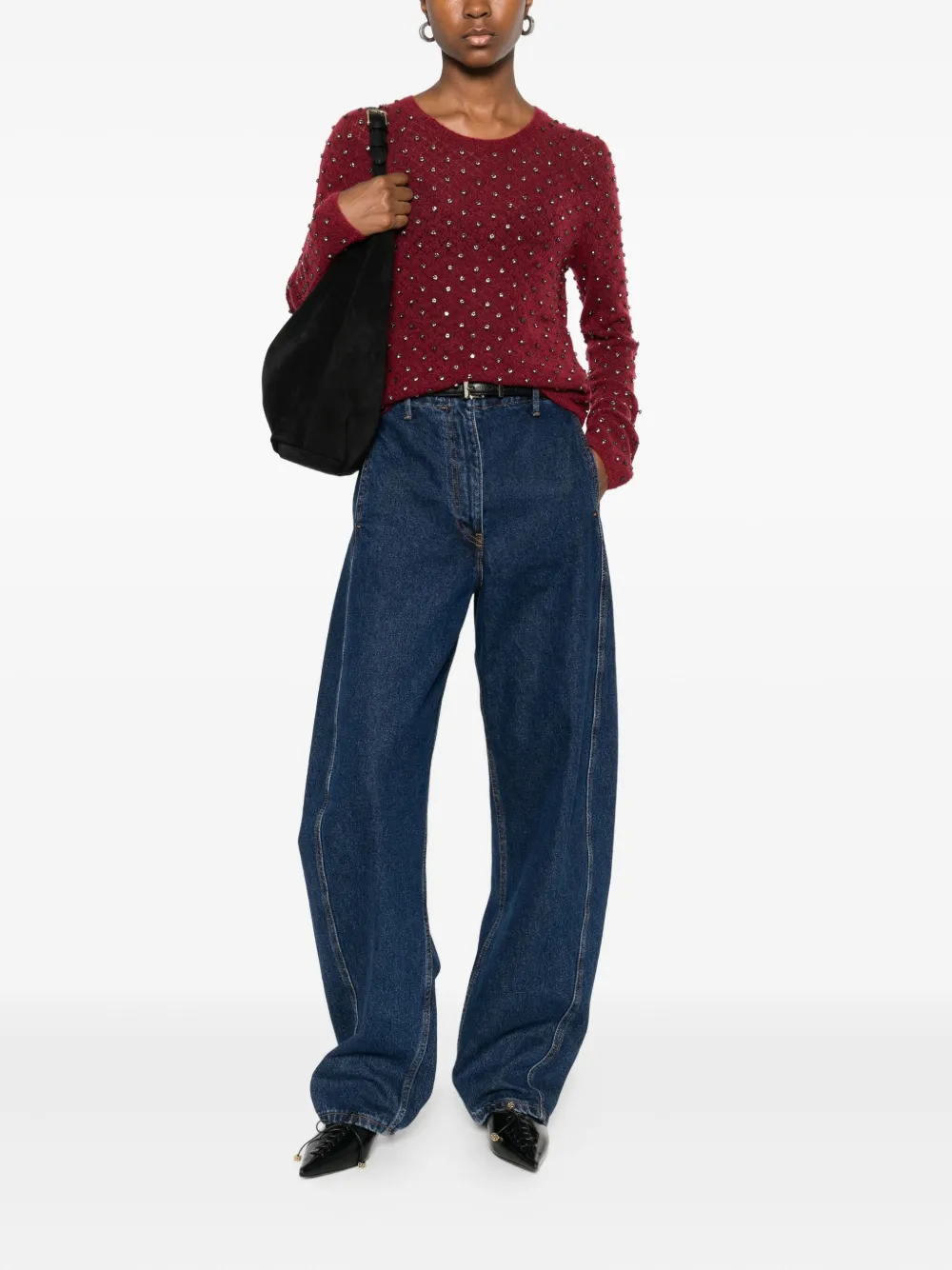 Max Mara Rally Sweater In Red