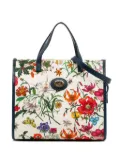 Gucci Pre-Owned 2000-2015 Medium Canvas Flora satchel - Blue