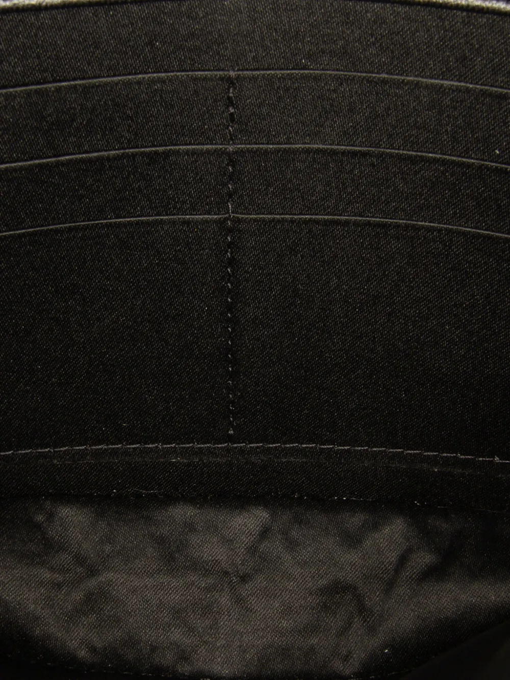 Pre-owned Chanel 2012-2013 Cc Quilted Crinkled Patent Wallet On Chain Crossbody Bag In Black