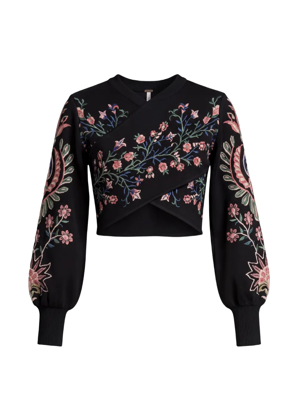 FARM Rio Marvelous Garden embroidered sweater - Nero