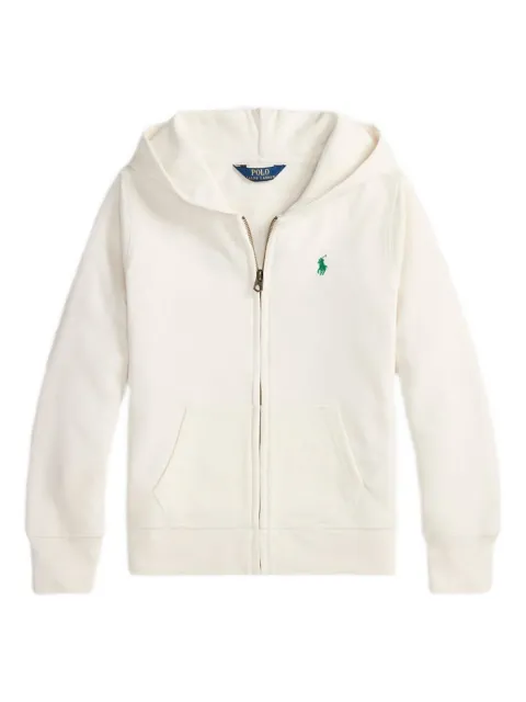 POLO RALPH LAUREN KIDS zip-up cotton hoodie