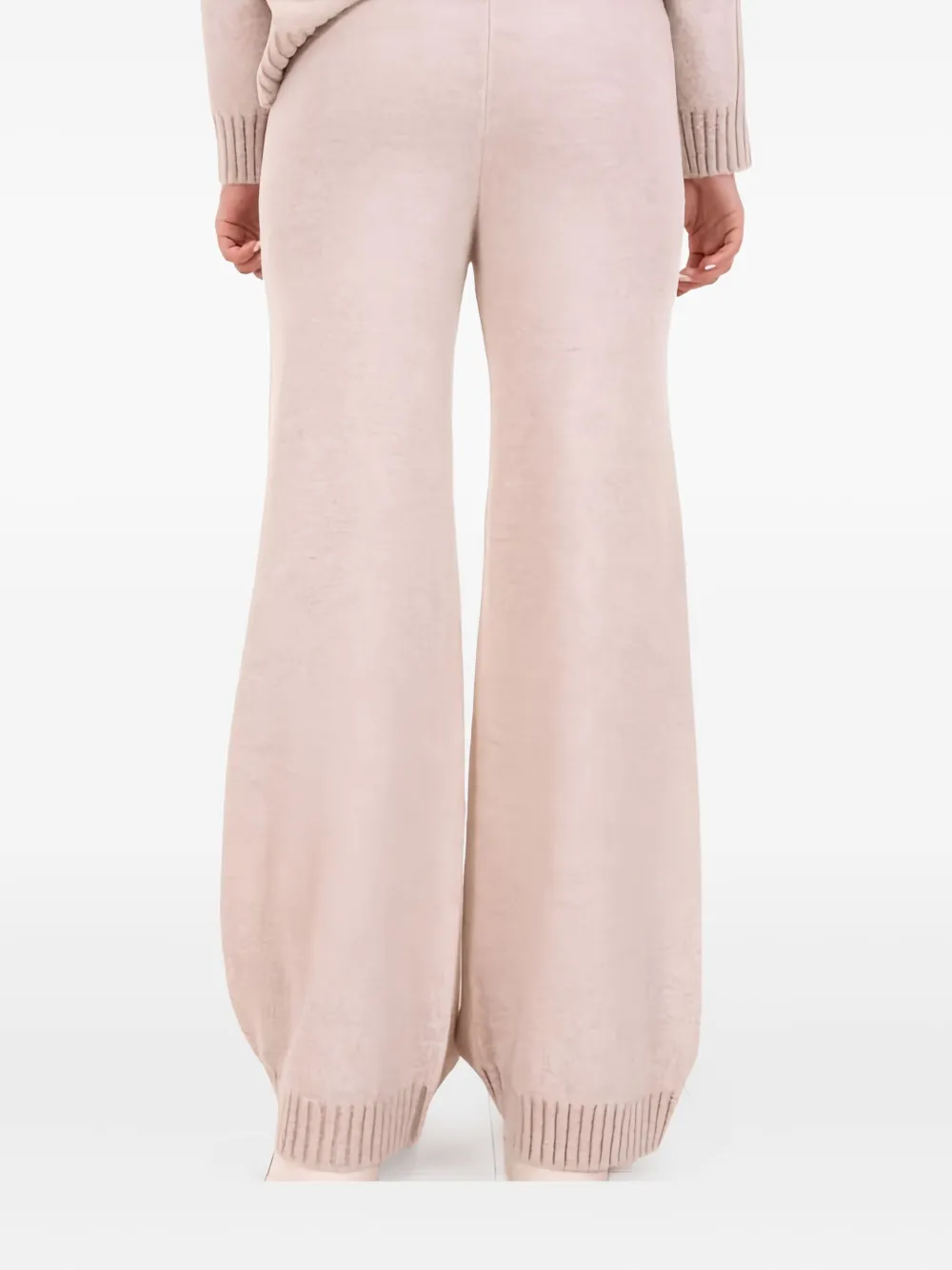 D.Exterior wool blend flared trousers | Flared & Bell-Bottom Pants | Image 2