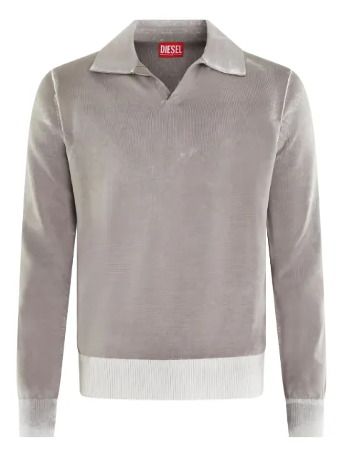 Diesel K-Lorenzo polo-neck ribbed-hem sweater