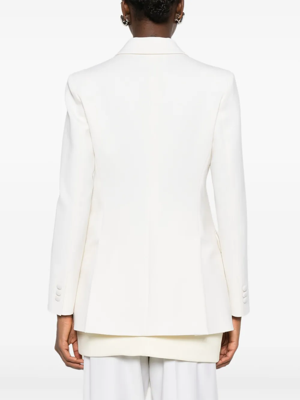 P.a.r.o.s.h Double-breasted Peak-lapels Blazer In White