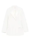 P.A.R.O.S.H. double-breasted peak-lapels blazer - White